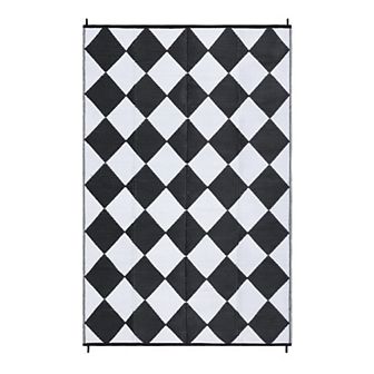 Garvee Plastic Outdoor Reversible and Washable Area Rug for RV Trip Picnic