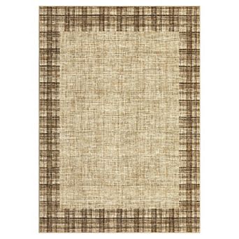 Garvee Modern Style Area Rug Ultra Thin Machine Washable Stain Resistant Non Slip for Living Room