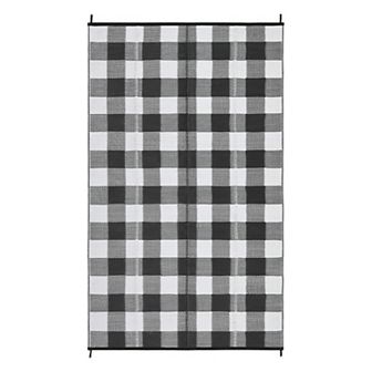 Garvee Outdoor Rugs Washable Stain Resistant Plastic Straw Area Rug for Picnic