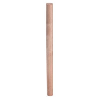 Rolling Pin 15.7"x1.1" Cylindrical Smooth Non-Stick Beech Wood Kitchen Roller Rolling Pins