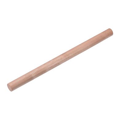Rolling Pin 15.7"x1.1" Cylindrical Smooth Non-Stick Beech Wood Kitchen Roller Rolling Pins