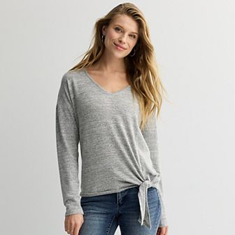 Women's Apt. 9® V-Neck Side Tie Top