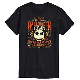 Disney's The Nightmare Before Christmas Big & Tall Welcome To Halloweentown Graphic Tee