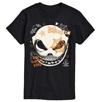 Disney's The Nightmare Before Christmas Jack Skellington Big & Tall Face Doodles Graphic Tee