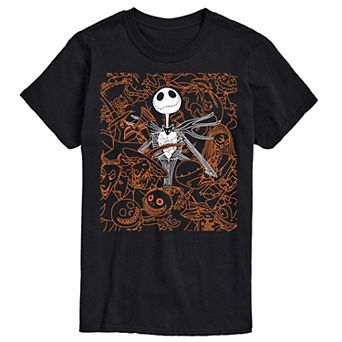 Disney's The Nightmare Before Christmas Big & Tall Character Collage Graphic Tee