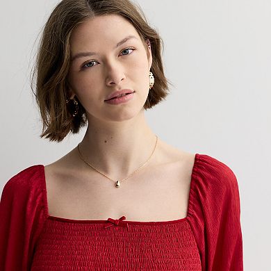 Juniors' Rewind Long Sleeve Smocked Skater Dress