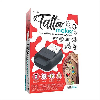 Hello Blink Tattoo Maker Custom Temporary Tattoo Printer & Supplies