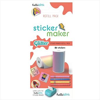 Hello Blink Sticker Maker Refill Pack - 80 Glitter Stickers