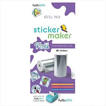 Hello Blink Sticker Maker Refill Pack - Foil Stickers (80 Count)