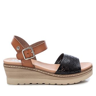 Women's Wedge Sandals By XTI, Black 14090601