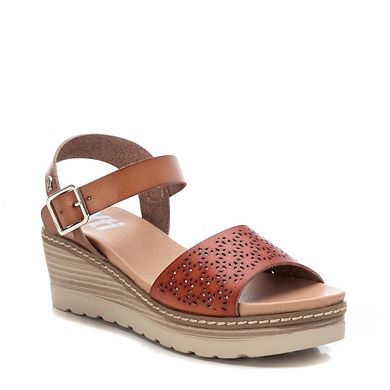 Women's Wedge Sandals By XTI, Medium Brown 14090603