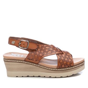Women's Wedge Sandals By XTI, Medium Brown 14090501