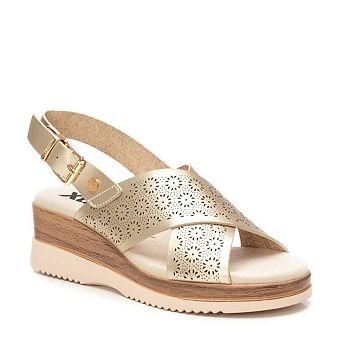 XTI Women's Criss Cross Wedge Sandals 143852