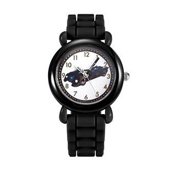 Batman Boys' Time Teacher Watch & Black Silicone Strap
