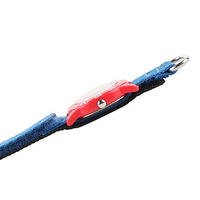 Marvel Captain America Boys' Time Teacher Watch & Nylon Strap