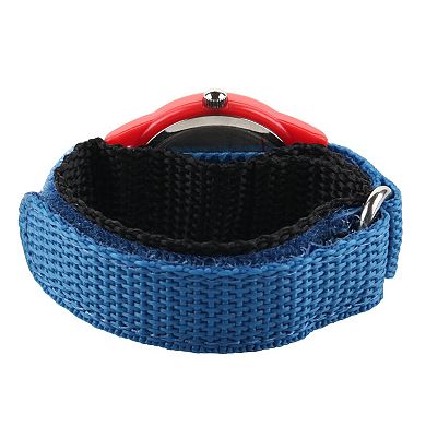 Marvel Captain America Boys' Time Teacher Watch & Nylon Strap