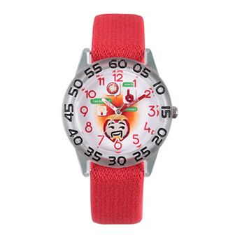 Marvel Kids' Iron Man Time Teacher Watch & Reversible Elastic Strap