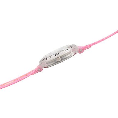 Red Balloon Girls' Time Teacher Watch & Pink Fabric Strap