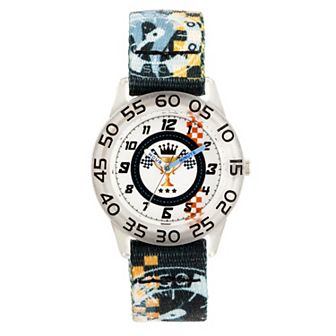 Red Balloon Boys' Time Teacher Watch & Dark Blue Printed Fabric Strap