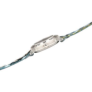 Red Balloon Boys' Time Teacher Watch & Dark Blue Printed Fabric Strap