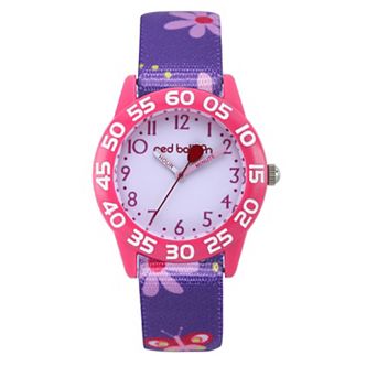 Red Balloon Girls' Time Teacher Watch & Nylon Strap
