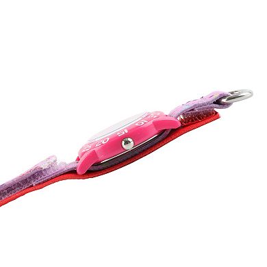 Red Balloon Girls' Time Teacher Watch & Hook and Loop Nylon Strap
