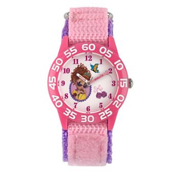Disney's Fancy Nancy Girls' Time Teacher Watch & Hook and Loop Strap