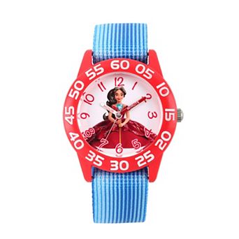 Disney's Elena of Avalor Girls' Time Teacher Watch & Stretchy Nylon Strap