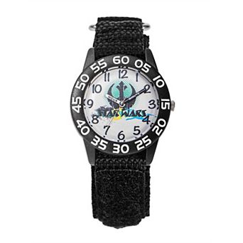 Disney's Star Wars Boys' Rebel Alliance Insignia Hook & Loop Strap Watch