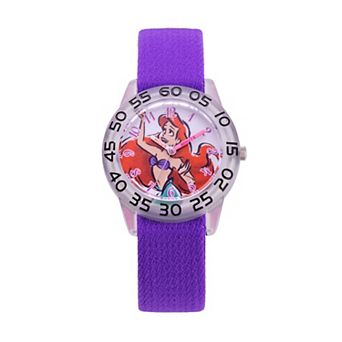 Disney's The Little Mermaid Ariel Girls' Time Teacher Watch & Reversible Nylon Strap