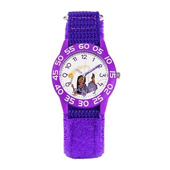 Disney's Wish Asha Kids' Time Teacher Analog Watch & Nylon Strap