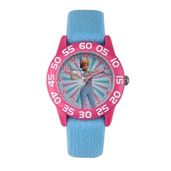 Disney / Pixar’s Toy Story Bo Peep Girls' Time Teacher Watch & Reversible Nylon Strap