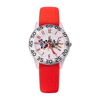 Disney's Mickey Mouse Boys' Time Teacher Watch & Reversible Nylon Strap