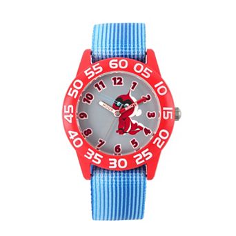 Disney / Pixar’s The Incredibles Jack-Jack Parr Boys' Time Teacher Watch & Stretchy Nylon Strap