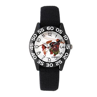 Disney's Moana & Maui Boys' Time Teacher Watch Reversible Nylon Strap