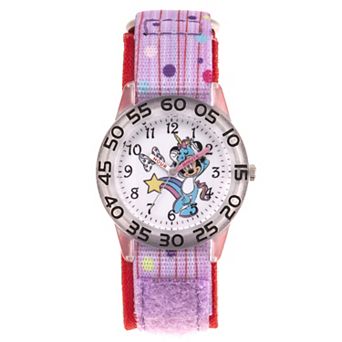Disney's Minnie Mouse Girls' Time Teacher Watch & Hook and Loop Strap