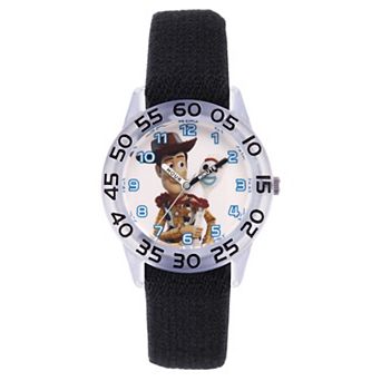 Disney / Pixar’s Toy Story 4 Woody Boys' Time Teacher Watch & Reversible Nylon Strap