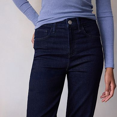 Women's LC Lauren Conrad Super High Rise True Straight Jeans