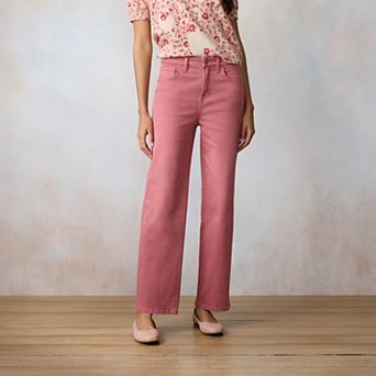 Women's LC Lauren Conrad Super High Rise True Straight Jeans