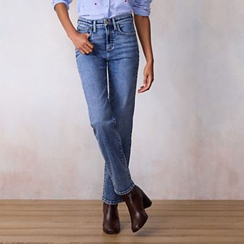 Women's LC Lauren Conrad Super High Rise True Straight Jeans