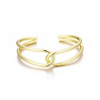 Adornia 14k Gold Plated Overlapping Cuff