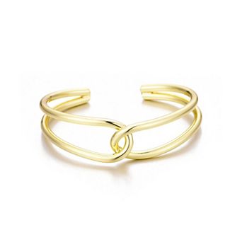 Adornia 14k Gold Plated Overlapping Cuff