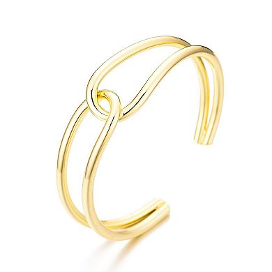 Adornia 14k Gold Plated Overlapping Cuff