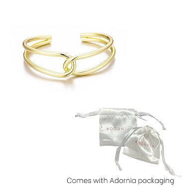 Adornia 14k Gold Plated Overlapping Cuff