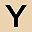 Gold Tone Y