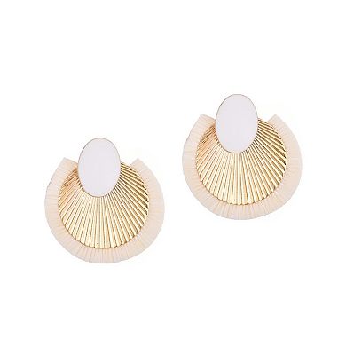 Adornia Statement Mixed Material Darla Earrings