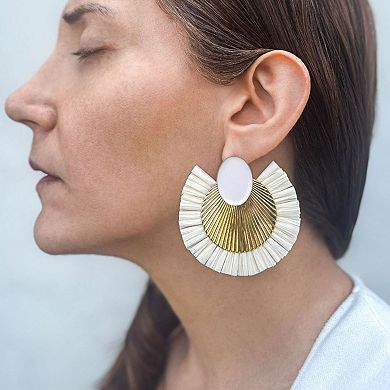 Adornia Statement Mixed Material Darla Earrings