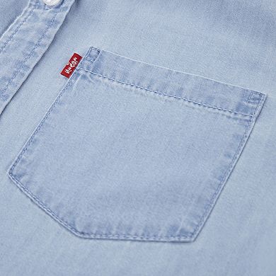 Boys 8-20 Levi's® Short Sleeve Woven Button Front Collared Top