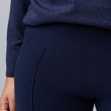 Plus Size Simply Vera Vera Wang Sweater Kick Flare Pants