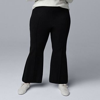 Plus Size Simply Vera Vera Wang Sweater Kick Flare Pants